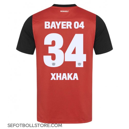 Bayer Leverkusen Granit Xhaka #34 Replika Hemmatröja 2024-25 Kortärmad